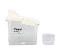 Contenitore di stoccaggio di cereali con beccuccio versabile manico ergonomico cestino in scala di coperchio sani a prova di sussulto bidone di stoccaggio del riso in plastica per (S)
