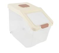 Contenitore di Stoccaggio di Riso a Grande Capacità, Gli Alimenti Devono Rimanere Freschezza, Box per Alimenti Chiari Ermetici per Conservare Cibi Secchi Come Riso, Farina (20 kg)
