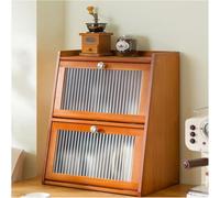 Contenitore di Stoccaggio in Legno, Organizer per Pane di Fattoria, Scatola per Il Pane per Il Piano di Lavoro della Cucina, Portautensili da Banco, Armadio da Cucina in Legno, Dispe, Brown, 1Layer