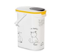 Contenitore di stoccaggio per animali Curver 412042 10 L bianco e giallo