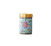 Contenitore di zucchero barattolo di tè smaltato, vaso di ceramica, piccolo sigillo per matita labbra, for Polvere, contenitore per caffè portatile (C)