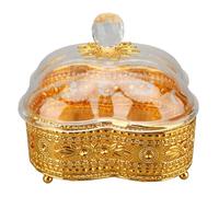 Contenitore di zucchero turco con coperchio, retro europeo decorativo jar di zucchero ciotola per condimento condimento in scatola per sale, caramelle, di caffè (Barattolo a forma di fiore di prugna)