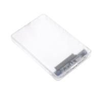 Contenitore Disco Rigido Esterno 2,5 Pollici USB 3.0 Micro B | Supporta Sata i Ii Iii, Chip Is621, Trasferimento Fino a 6 Gigabit al Secondo, ABS Trasparente per SSD e Dischi Portatili