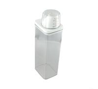 Contenitore dispenser per detersivo per bucato in plastica con guarnizione in silicone a prova di perdite e beccuccio per riporre in modo organizzato il detersivo (1100 ml)