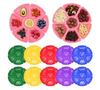 Contenitore Diviso - Vassoio Servizio Multi-Scomparti, Materiale Resistente, Design Compatto, Portatile, Organizzatore Versatile | Dolci Snack Frutta Dolci Gusti Cucina Serata Evento