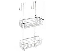 CONTENITORE DOCCIA DOPPIO A FILO DA APPENDERE PER HOTEL 2 RIPIANI PORTA SHAMPOO