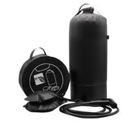 Contenitore Doccia Portatile Serbatoio Doccia Portatile Tanica Doccia da Esterno Bidone Acqua Gonfiabile con Coperchio Rotondo per Riporre PVC a