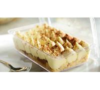 Contenitore dolci tiramisu' con coperchio 8 porzioni confezione da 10 pezzi