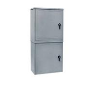Contenitore doppio OEC in vetroresina per contatori 2 scomparti IP43 S05741GW