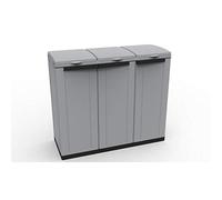 Contenitore EcoCab 3 per raccolta differenziata - 102x39x88,7 cm - 3 portasacco da 110 L ciascuno - Terry