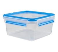 Emsa N1011300 Clip & Close Contenitore salvafreschezza, Trasparente/Blu, 1,3 l