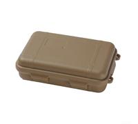 Contenitore ermetico in plastica impermeabile per campeggio, viaggi e attrezzi all'aperto, compatto e leggero, per strumenti e oggetti di valore (Khaki)