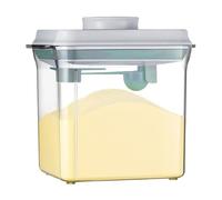 Contenitore ermetico per alimenti da 1700 ml, dispenser per latte in polvere con cucchiaio dosatore, design a pulsante per cereali, caffè, farina e alimenti secchi