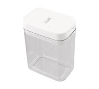 Contenitore ermetico per alimenti, dispenser di cereali in plastica trasparente con coperchio e guarnizione in silicone per farina di riso, zucchero, cereali, noci per animali domestici, organizer
