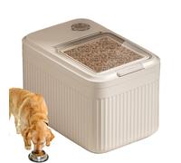 Contenitore ermetico per alimenti per animali domestici, dispenser per alimenti per cani, per farina di soia, cereali, conigli, fienili, garage