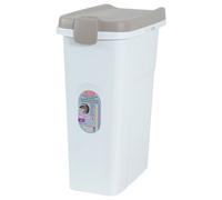 Stefanplast, pet food container contenitore per cibo 25 lt bianco con coperchio