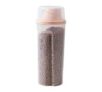 Contenitore ermetico per cibo per cani, 1500 ml, con scala, apertura a imbuto, per cereali, riso, fagioli verdi