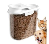 Contenitore ermetico per cibo per gatti, contenitore ermetico per cibo per cani, 2 l, con coperchio, per casa, appartamento, dispensa, snack, noci, dolcetti, riso, cereali, farina, pasta, zucchero