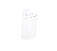 Contenitore ermetico per riso con coperchio in silicone trasparente, organizer per dispensa per cani, gatti, cibo, farina, cereali, a prova di umidità, 500 ml-2000 ml, include misurino (1000 ml)