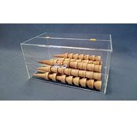 Contenitore Espositore per Coni Gelato e Multiuso in Plexiglass Trasparente