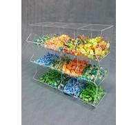 Contenitore espositore porta caramelle a cubo (12 scomparti orizzontale)