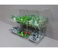 Contenitore espositore porta caramelle a cubo (6 scomparti orizzontale)