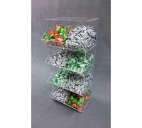 Contenitore espositore porta caramelle a cubo (8 scomparti verticale)