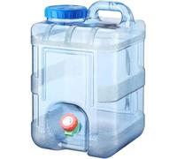 Contenitore for acqua di emergenza con rubinetti, contenitore for acqua portatile da campeggio, contenitore for acqua da campeggio da 2,0/2,6/4,0 galloni, contenitori for acqua di emergenza(2(gallon))