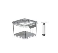 Contenitore For Alimenti Sottovuoto, Trasparente, Organizer For Frigorifero Con Rete Di Drenaggio, Dispenser For Alimenti Di Grande Capacità For La Cucina.(A-1.5L with Pump)