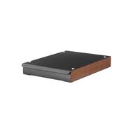 Contenitore for fondi di caffè in acciaio inossidabile, contenitore for fondi di caffè espresso, cassetto in legno di noce, secchio for residui di polvere, accessori for caffè espresso(Black)