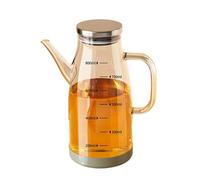 Contenitore For Olio In Vetro Da 600/800/1000 Ml, Contenitore For Condimento For Uso Domestico, Contenitore In Vetro + Acciaio Inossidabile, Senza Olio, Serbatoio For Olio In Vetro Sospeso(800ml)