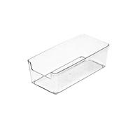 Contenitore for organizer for cassetti, trasparente, impilabile, for frutta, alimenti, libri, cosmetici, gioielli, scatola di immagazzinaggio, contenitori trasparenti for frigorifero(Style 2)