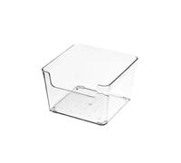Contenitore for organizer for cassetti, trasparente, impilabile, for frutta, alimenti, libri, cosmetici, gioielli, scatola di immagazzinaggio, contenitori trasparenti for frigorifero(Style 1)