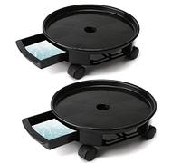 Contenitore for piante, trasportatore for vasi for piante, carrello for vasi for piante, carrello for fioriera mobile da 2 pacchi con rotelle, trasportatore for vasi da fiori rotondo, supporto for pia