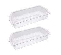 Contenitore for ripiano for porta da 2 pezzi W10321304, compatibile con la parte di ricambio dell'organizzatore di immagazzinaggio del frigorifero Whirlpool