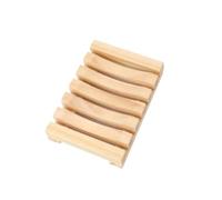 Contenitore for sapone in latta, portasapone da viaggio con coperchio, scatola for funzione autosvuotante - rettangolare(Wood color)