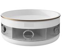 Contenitore For Spezie Rotondo, Ripiano Rotante, Contenitore For Spezie Da Cucina, Organizer Girevole A 2 Livelli, Contenitore Salvaspazio For Condimenti E Spezie.