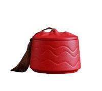 Contenitore for tè in ceramica, contenitore ermetico con coperchio, barattoli for tè e caffè in stile giapponese, barattolo da cucina vintage, sapori freschi for uso domestico(Red)