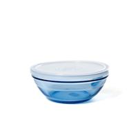 Contenitore Freshbox In Vetro Azzurro E Tappo In Plastica Bianco Cm 20,5
