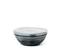 Contenitore Freshbox In Vetro Grigio E Tappo In Plastica Bianco Cm 20,5