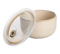 Contenitore frigo e microonde con coperchio ermetico e indicatore data Ø 18 cm - Caracas