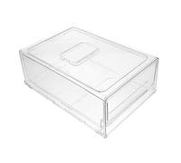 Contenitore Frigorifero a Cassetto Impilabile Bianco in Plastico