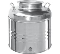 Contenitore fusto bidone acciaio inox per olio 30 litri OliVari