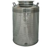 Contenitore fusto bidone olio Inox 18/10 Belvivere 10 20 30 50 100 lt made Italy