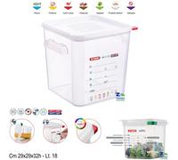 CONTENITORE GASTRONOMICO CON COPERCHIO ERMETICO LT. 18 ETICHETTA IML ART 11856