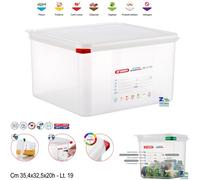 CONTENITORE GASTRONOMICO CON COPERCHIO ERMETICO LT. 19 ETICHETTA IML ART 00471