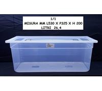 Contenitore Gastronorm 1/1 H 200 polipropilene IML HACCP+Coperchio