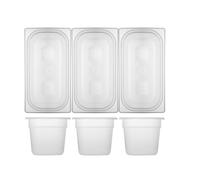 Contenitore Gastronorm H&H polipropilene da cm 32x18x20 altezza (1 PEZZO