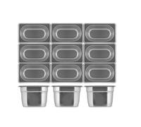 Contenitore Gastronorm Mori da cm 18x11x6,5 altezza inox (1 PEZZO SINGOLO)