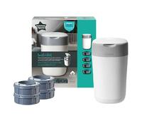 Confezione Cesto per pannolini Sangenic Tec Twist&Click + 4 ricariche, Tommee Tippee